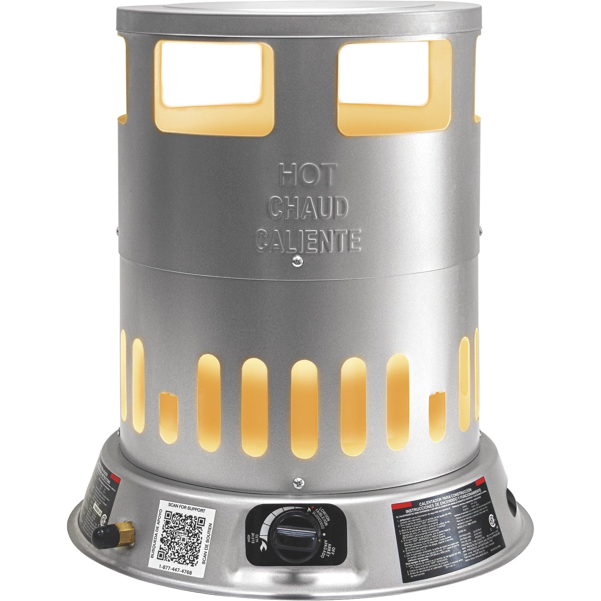Calentador De Convección De Propano Líquido Dyna-glo Rmc-lpc80dg 50k-80k Btu - Venta Internacional.