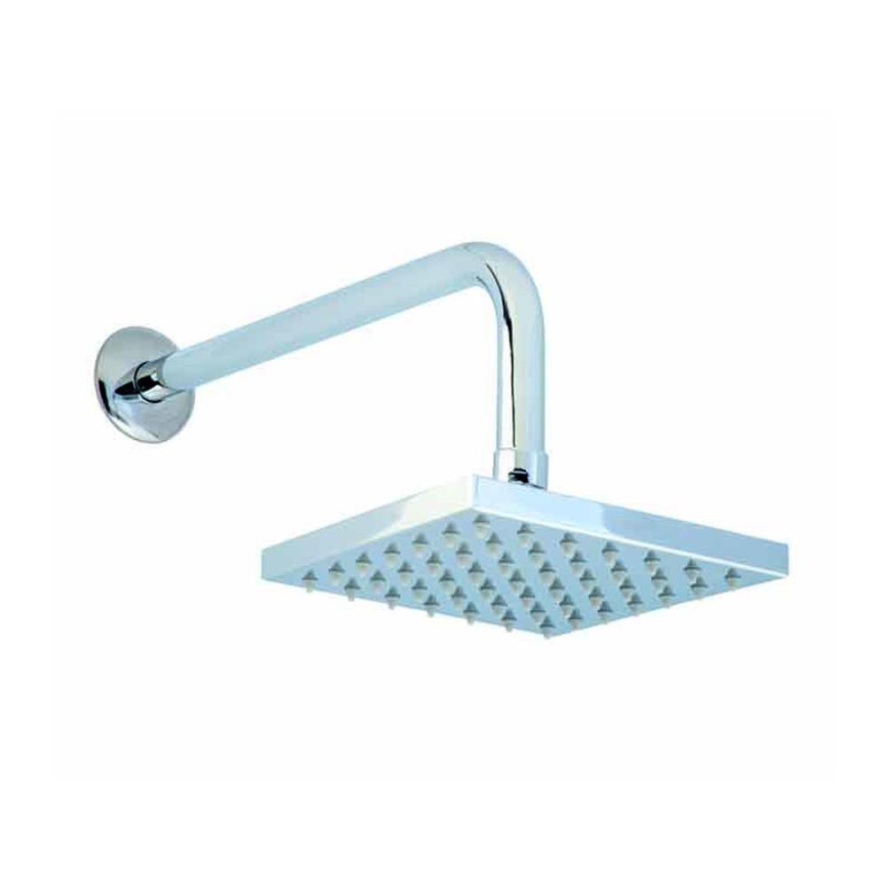 Regadera Cuadrada con Brazo y Chapetón Dica 4513b Cromo