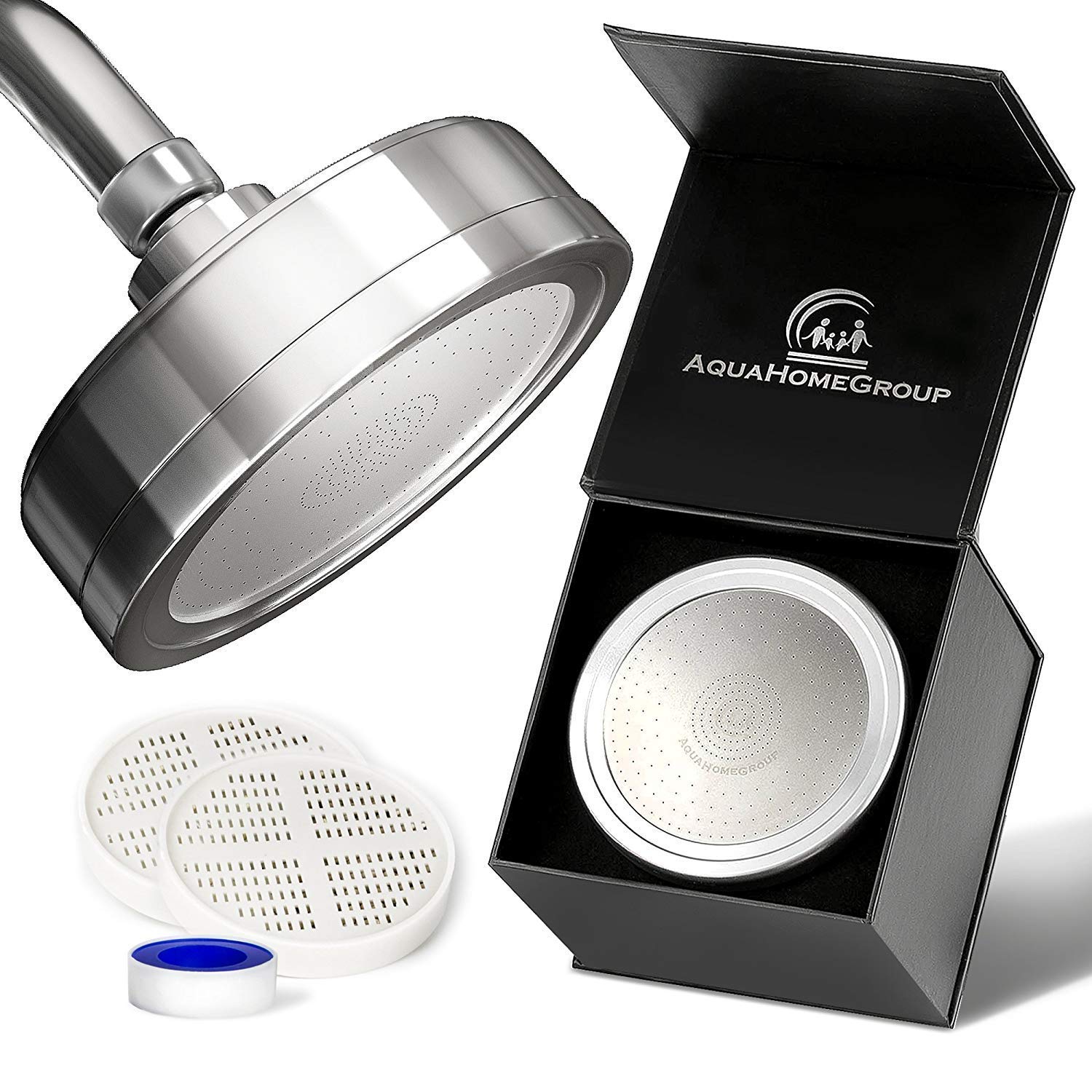 Alcachofa De Ducha Aquahomegroup Luxury Filtered Con 2 Cartuchos - Venta Internacional.