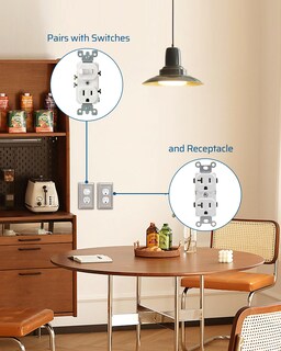 Foto 5 | Placa De Pared Dewenwils Duplex Outlet De Níquel Cepillado, Paquete De 4 Unidades - Venta Internacional.