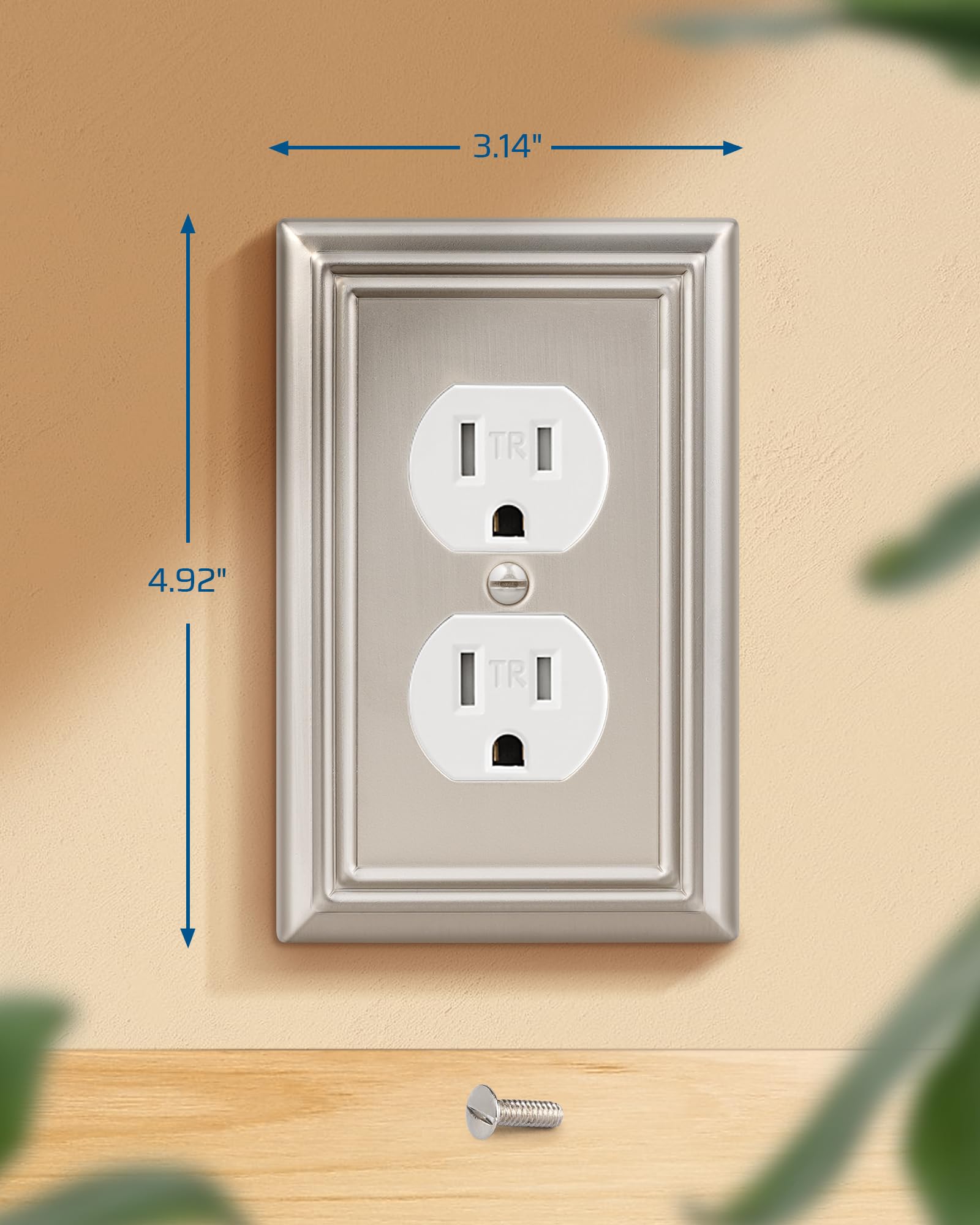 Foto 8 pulgar | Placa De Pared Dewenwils Duplex Outlet De Níquel Cepillado, Paquete De 4 Unidades - Venta Internacional.