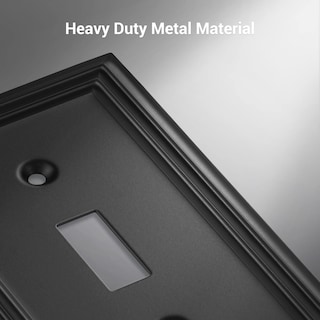 Foto 2 | Interruptor De Luz Metálico Con Palanca Dewenwils De Wall Plates, Negro, Paquete De 4 - Venta Internacional.