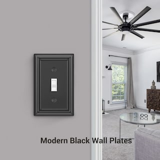 Foto 3 | Interruptor De Luz Metálico Con Palanca Dewenwils De Wall Plates, Negro, Paquete De 4 - Venta Internacional.