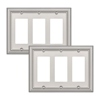 Foto 1 | Platos De Pared Dewenwils, Triple Decorador, Níquel Cepillado, Paquete De 2 - Venta Internacional.