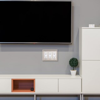 Foto 5 | Platos De Pared Dewenwils, Triple Decorador, Níquel Cepillado, Paquete De 2 - Venta Internacional.