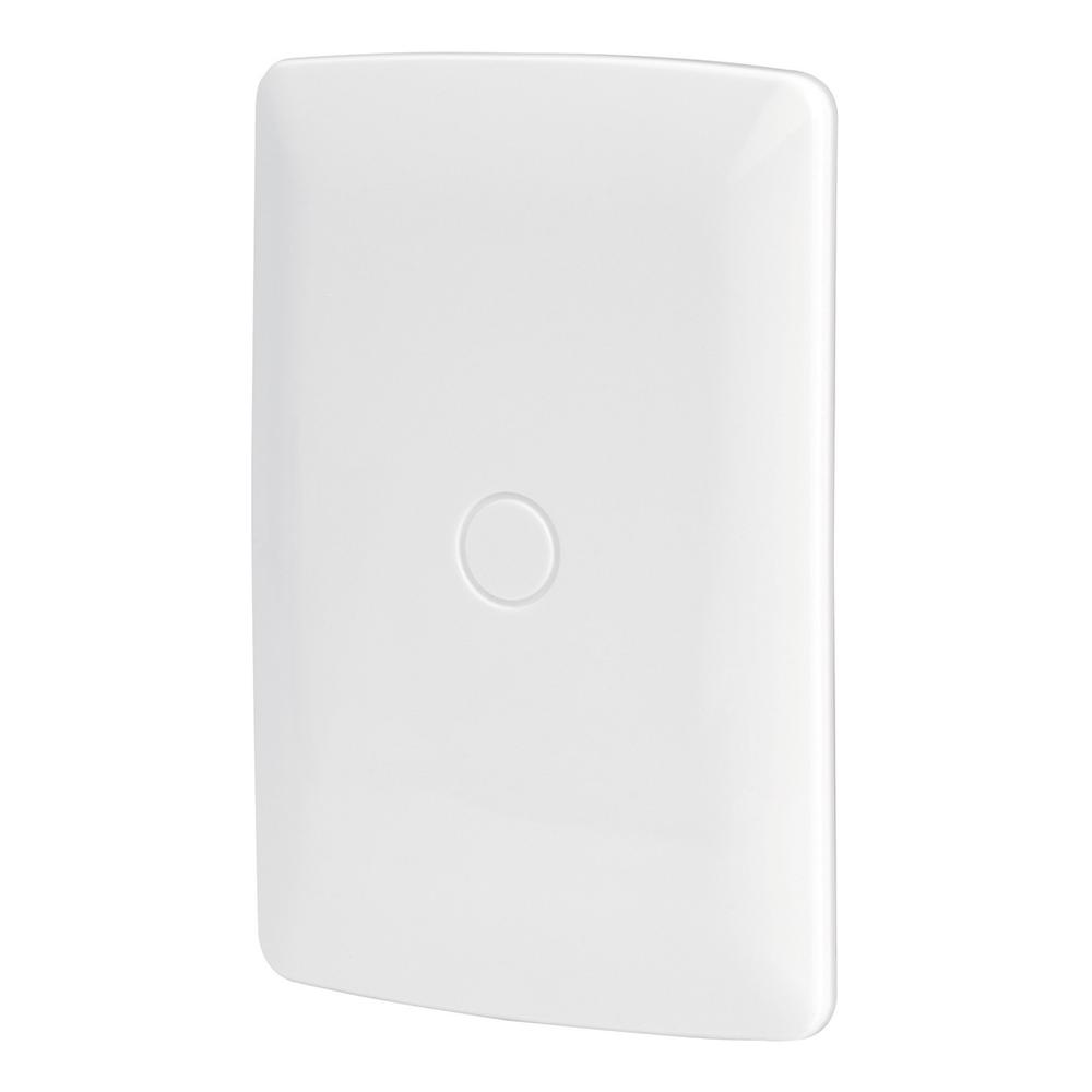 Foto 2 pulgar | Placa De Abs Ciega Línea Italiana Color Blanco Volteck