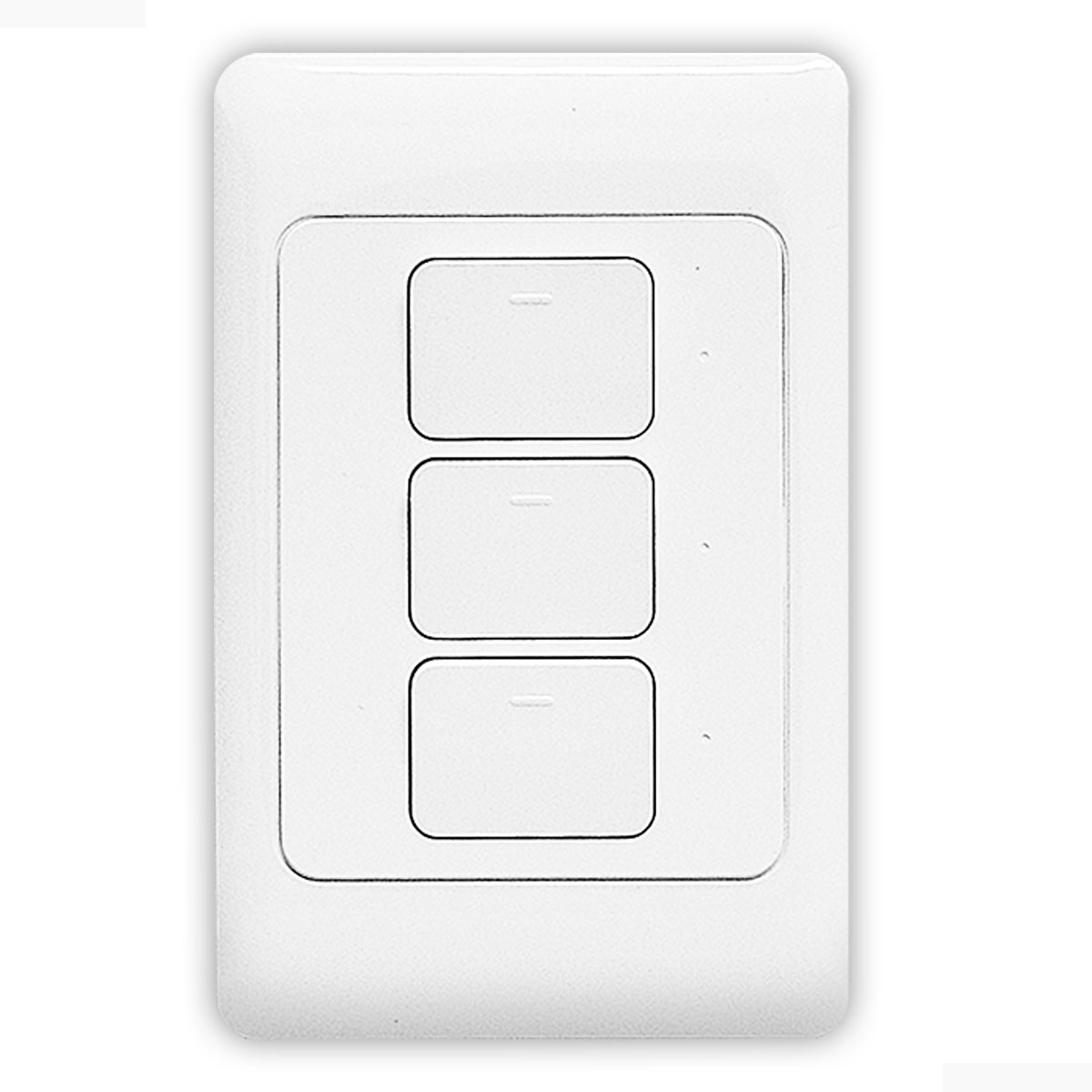 Foto 2 pulgar | Apagador Inteligente Wifi On/Off con 3 Botones Duosmart color Blanco Compatible con Alexa Google Tuya A10