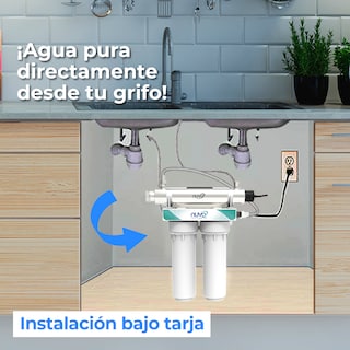 Foto 2 | Purificador De Agua Bajo Tarja A 3 Pasos Con Luz Uv Instapura Nuvo Pro Capacidad 2 Galones Por Minuto