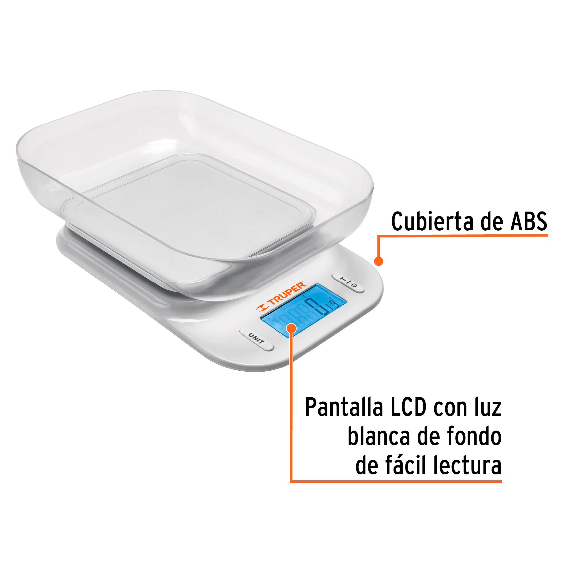 Foto 3 pulgar | Báscula Digital Truper Base5t