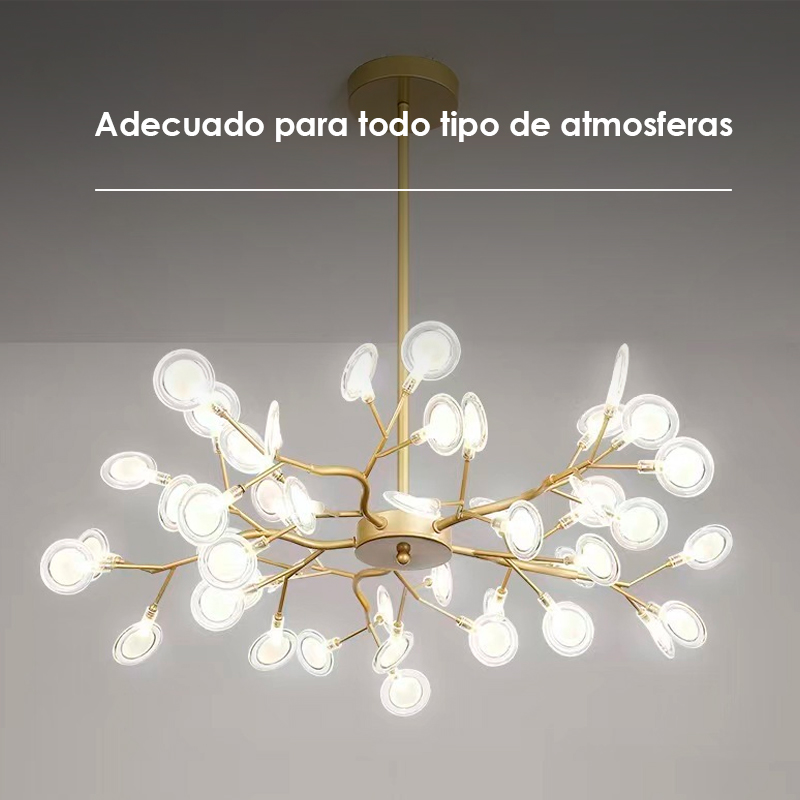 Foto 4 pulgar | Lampara Colgante Led Iliosinnova color Dorado