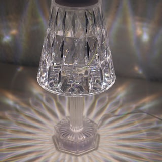 Foto 3 | Lámpara de Mesa Iliosinnova Efecto Cristal