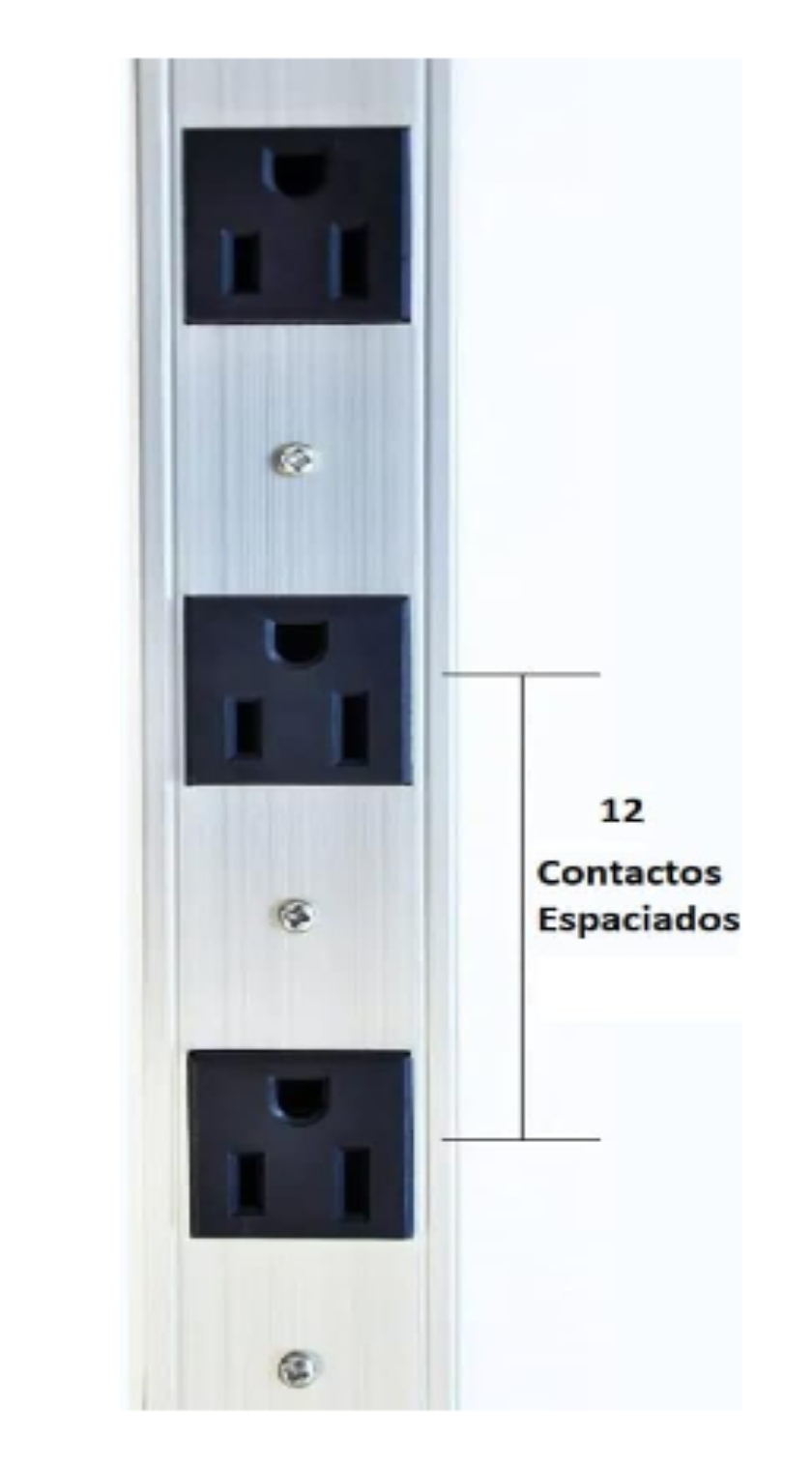 Foto 3 pulgar | Barra de 12 Contactos de Aluminio Master Mp-multibar