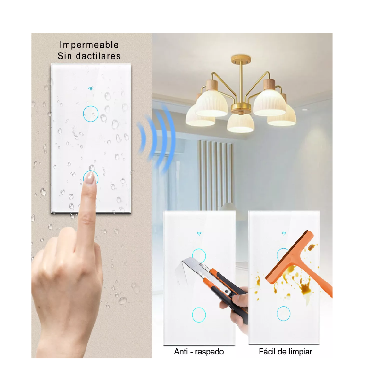 Foto 4 pulgar | Interruptor Inteligente Belug Blanco Wi-Fi 1 Vía Sin Neutro