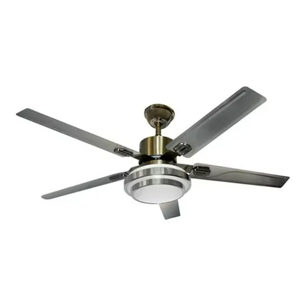 Ventilador de Techo Megaluz CF1083A-48 Plateado 5 Aspas 48''