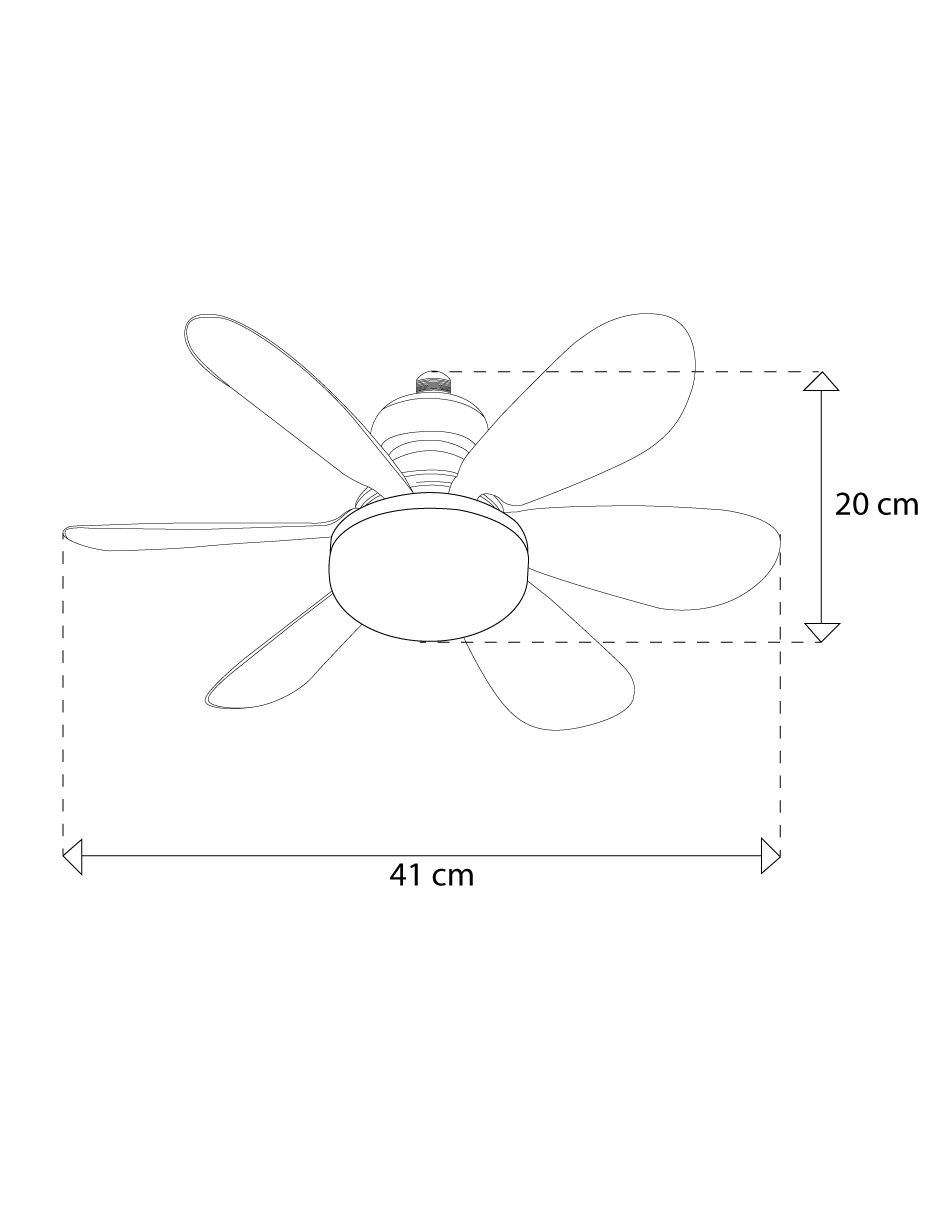 Foto 6 pulgar | Ventilador De Techo Mil Luces Con Control Remoto 3 Velocidades