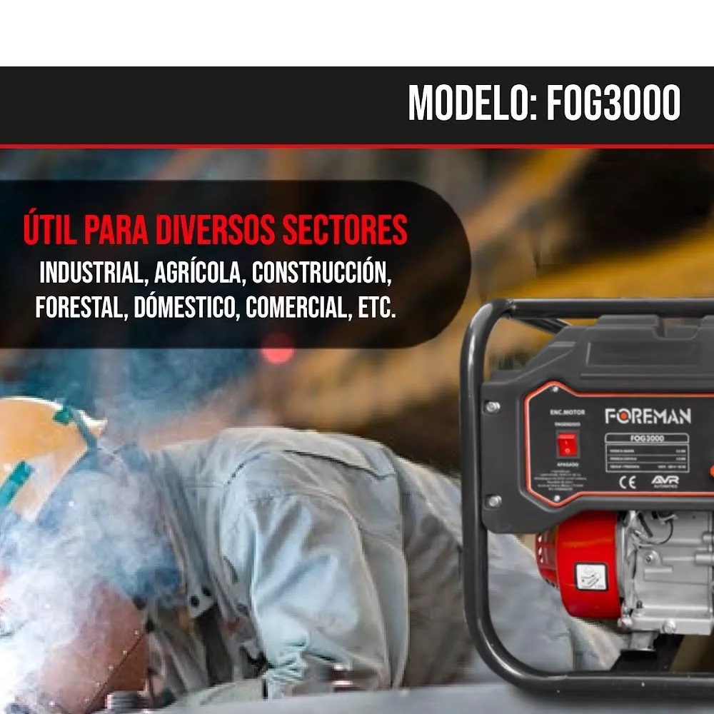 Foto 6 pulgar | Generador Portátil A Gasolina 3000w Bifásico 110v/220v