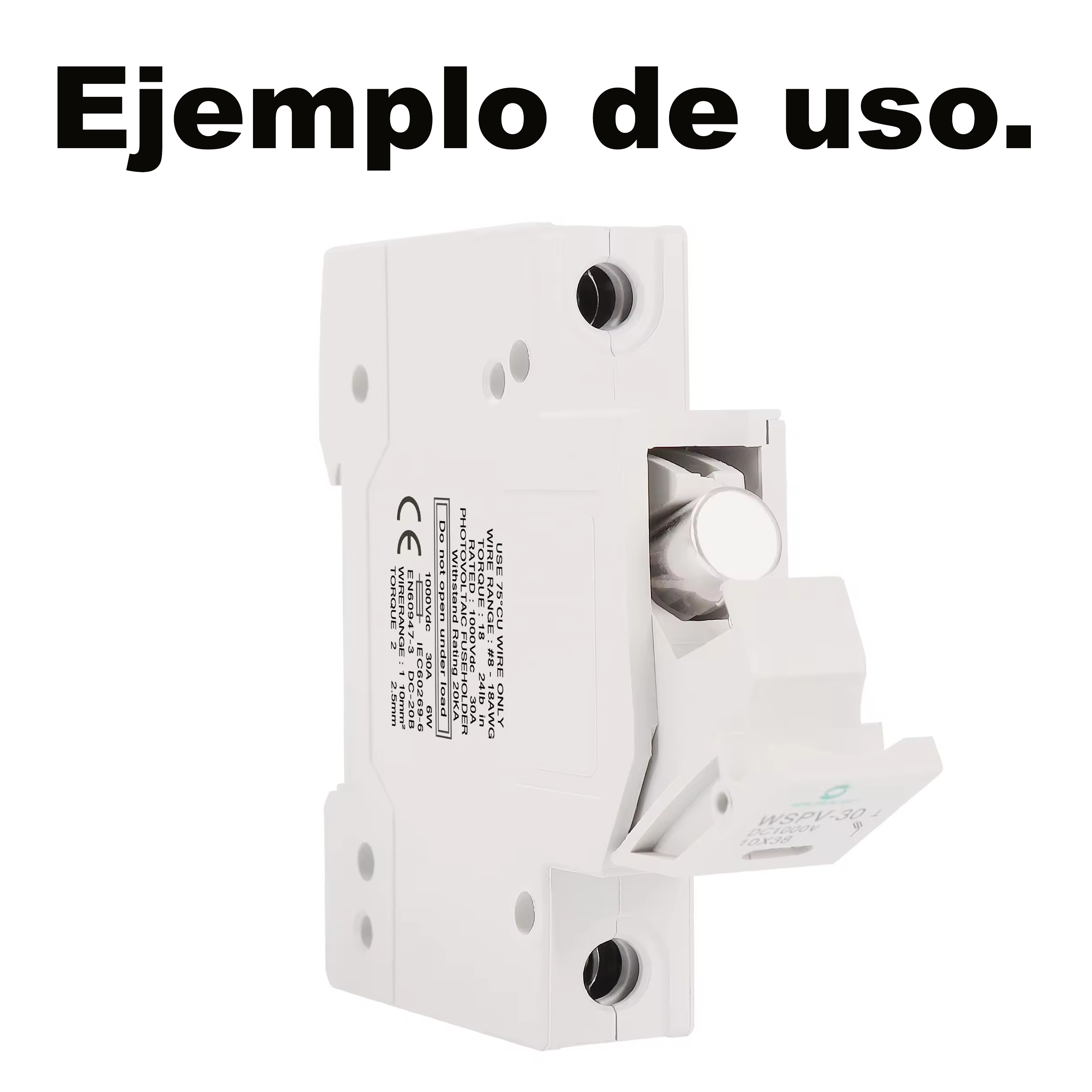 Foto 5 pulgar | Portafusible Con Fusible Panel Solar 1000vcd Riel Din Pack 4