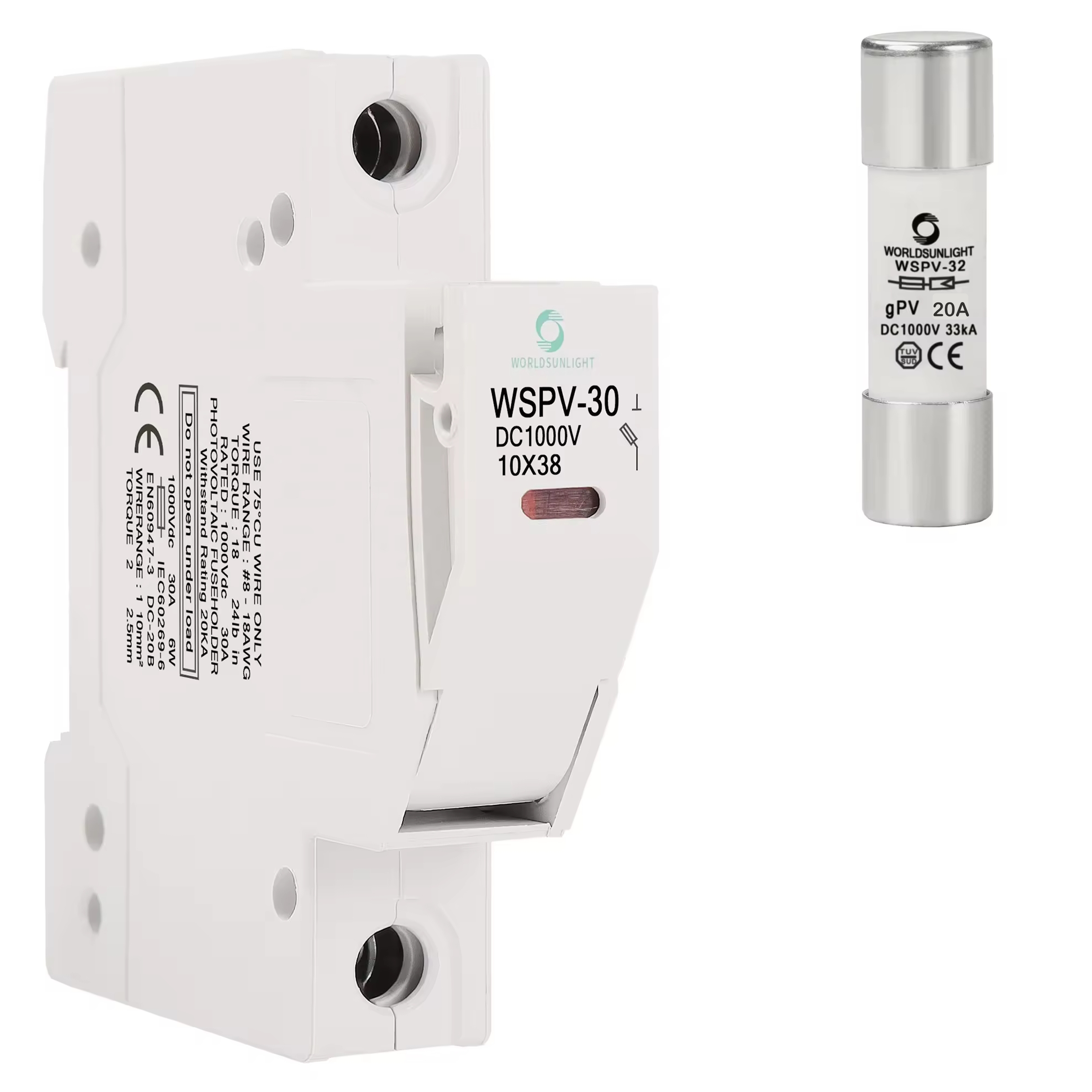 Foto 7 pulgar | Portafusible Con Fusible Panel Solar 1000vcd Riel Din Pack 4