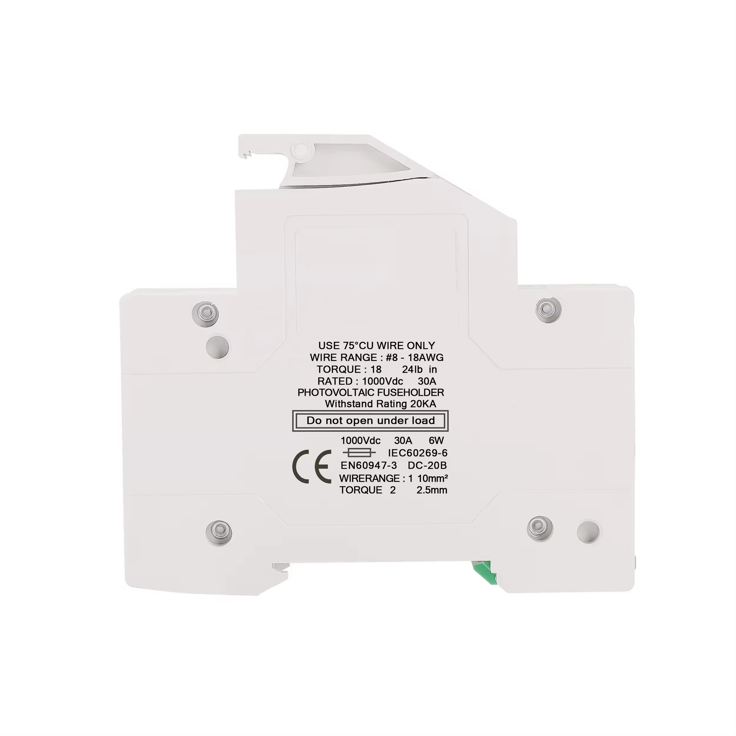 Foto 8 pulgar | Portafusible Con Fusible Panel Solar 1000vcd Riel Din Pack 4