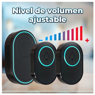 Foto 3 | Timbre Inalámbrico 39 Melodías 2 Botones Impermeables Elegate