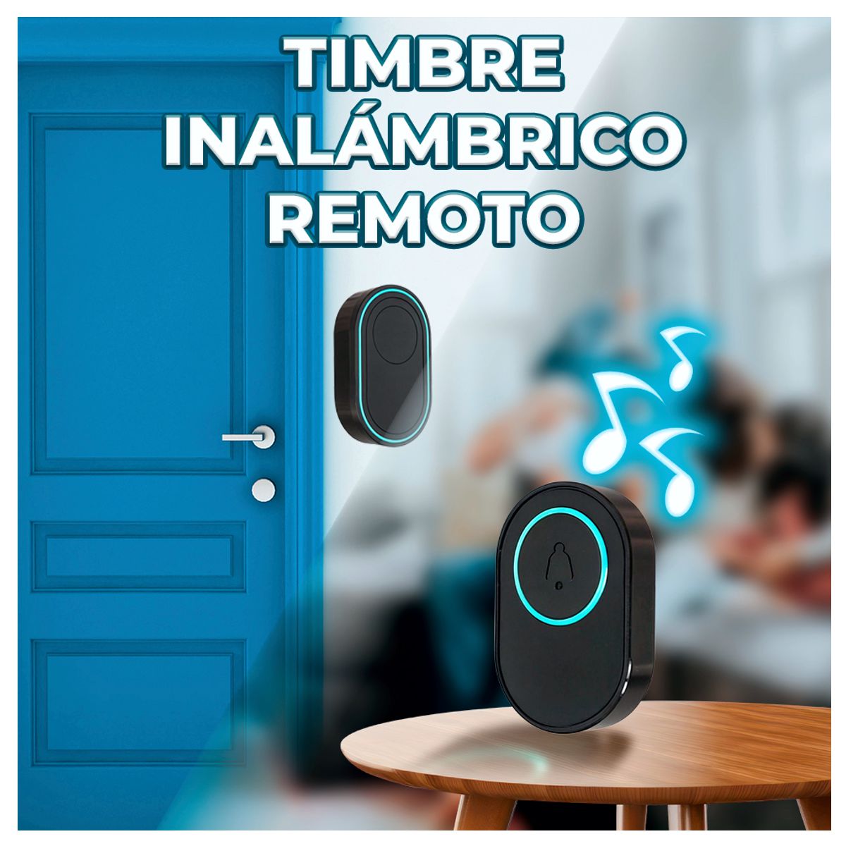 Foto 5 pulgar | Timbre Inalámbrico 39 Melodías 2 Botones Impermeables Elegate