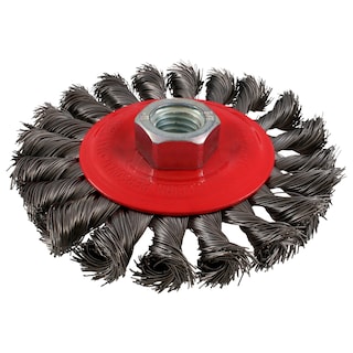 Foto 1 | Carda Circular Trenzada Alambre Fino De Acero Inoxidable 6'' X 0.40 Mm Con Rosca 5/8'' Urrea
