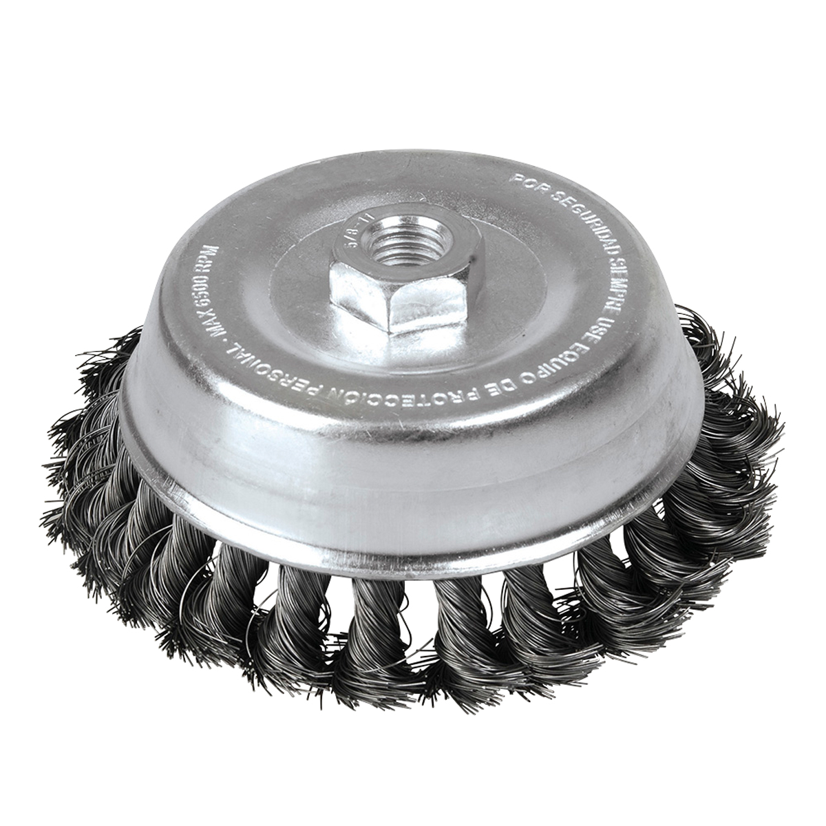 Carda Copa Trenzada Alambre Grueso 4'' X 0.50 Con Rosca M14 Foy