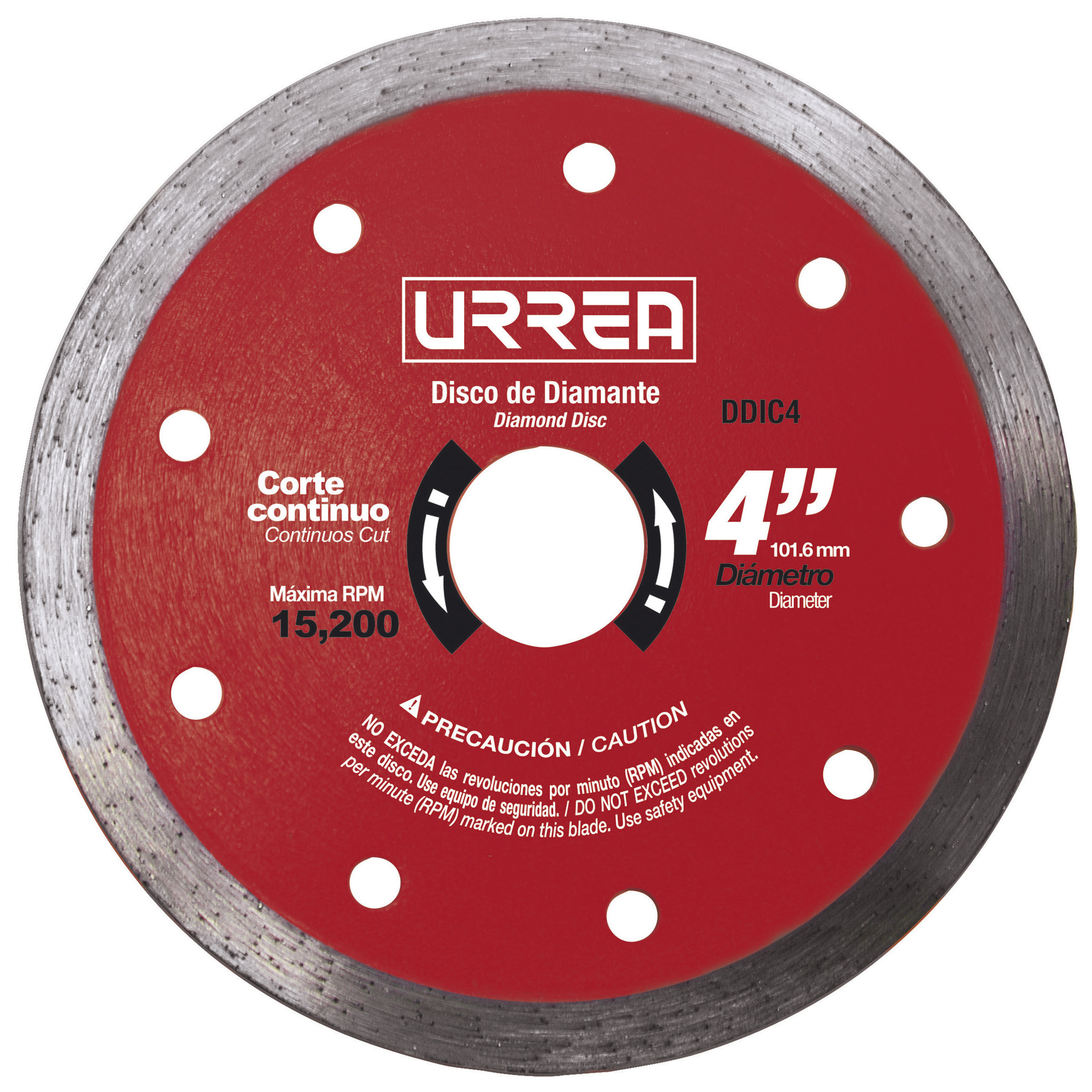 Disco De Diamante Continuo, 4'' Urrea