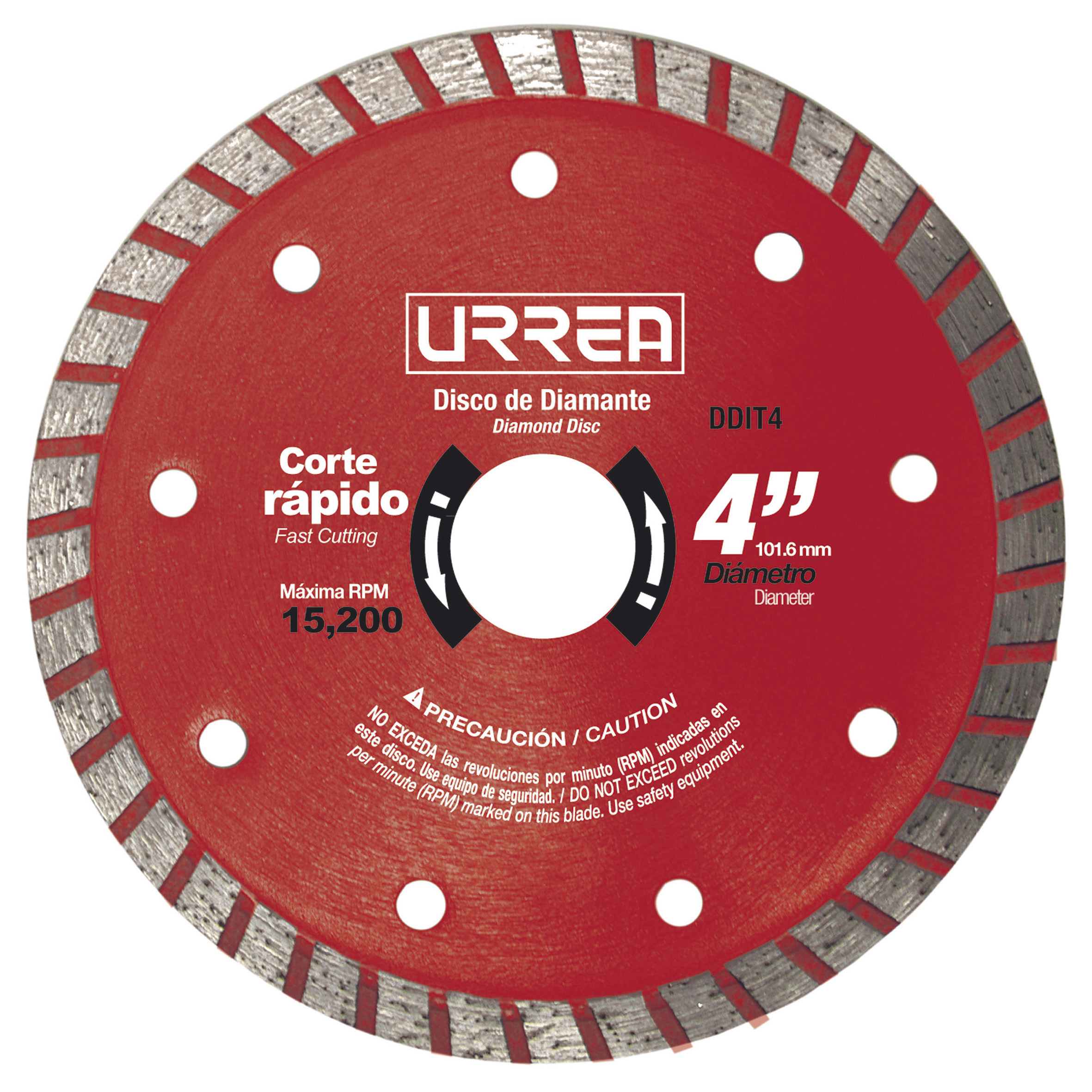 Disco De Diamante Turbo, 4'' Urrea