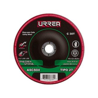 Foto 1 | Disco Abrasivo Tipo 27 Para Piedra 4-1/2'' X 1/8'' Urrea