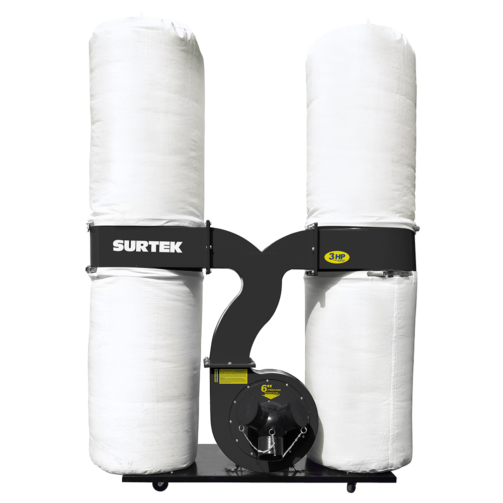 Colector De Polvo 3 X 4'' 3 Hp 120 V, 3400 Rpm Surtek