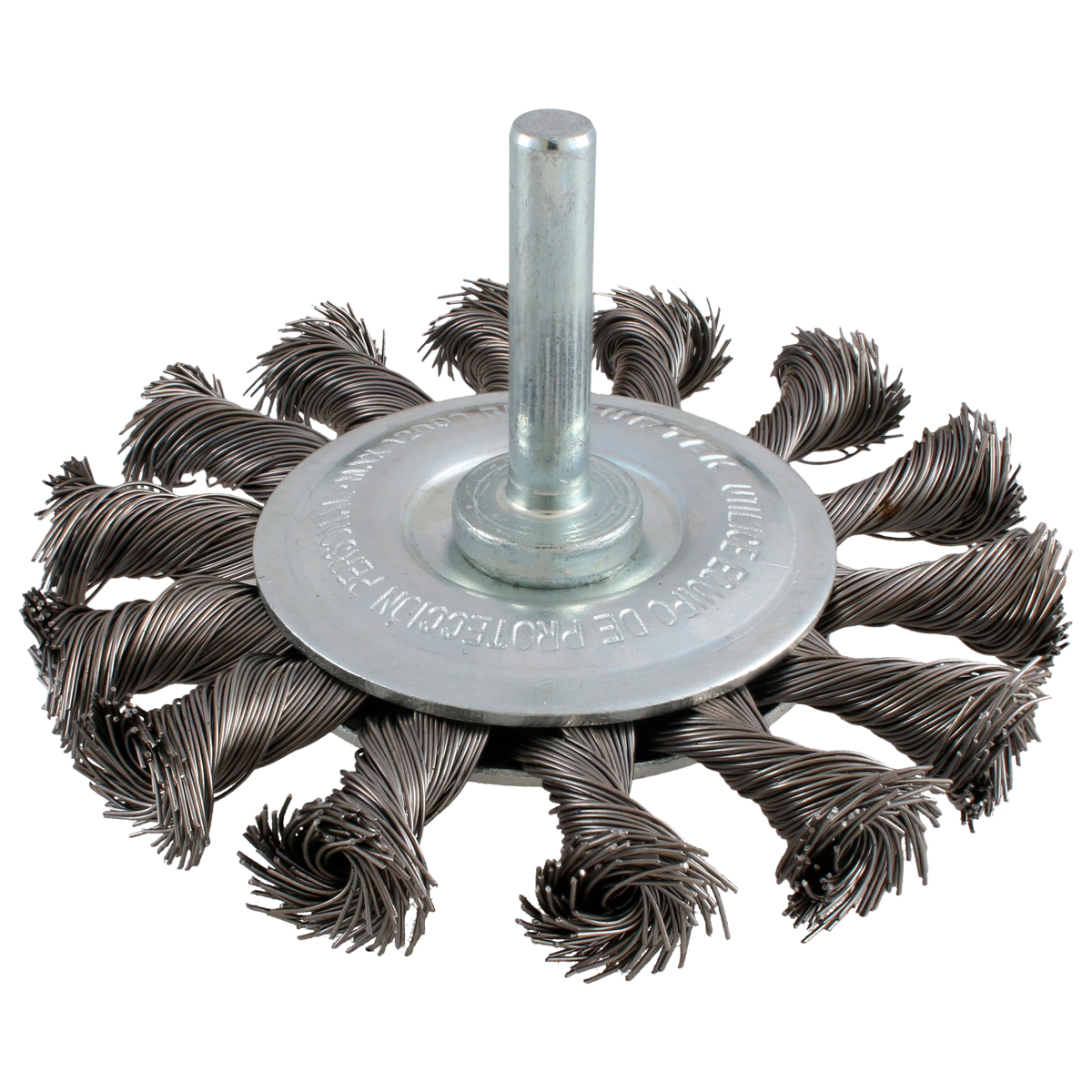 Carda Circular Trenzada Alambre Delgado 3'' X 0.30 Mm Con Zanco 1/4'' Surtek