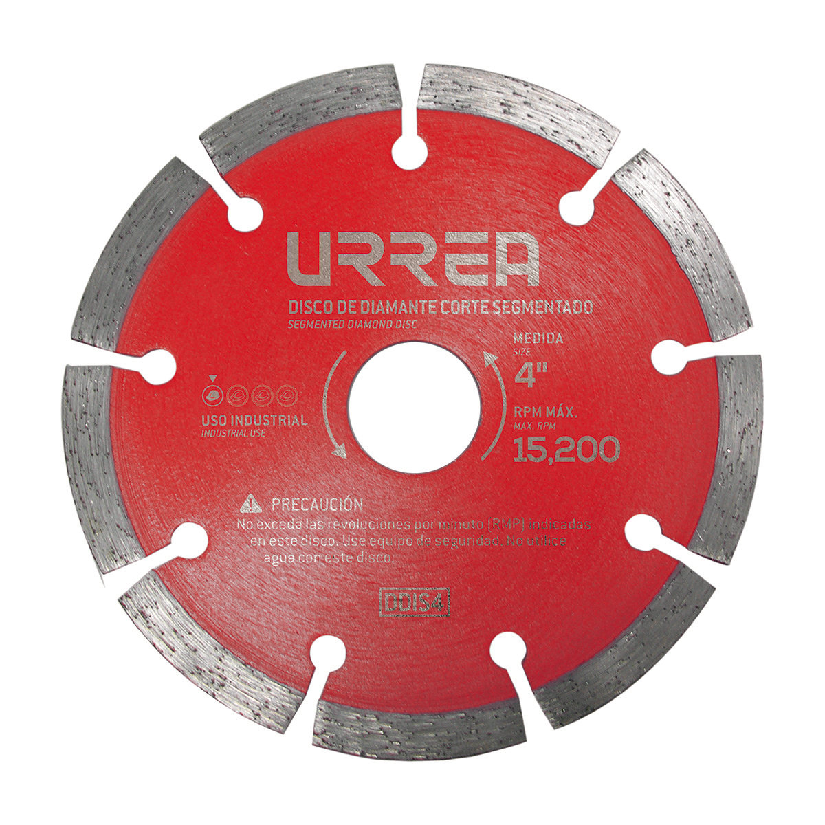 Disco De Diamante Segmentado, 4-1/2'' Urrea