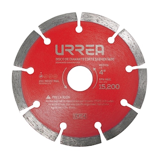 Foto 1 | Disco De Diamante Segmentado, 4-1/2'' Urrea