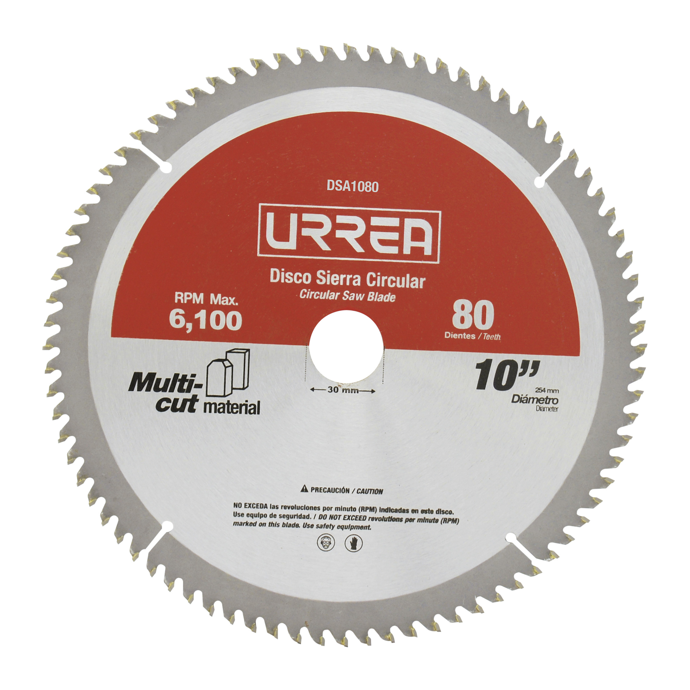 Disco Para Sierra Circular Para Corte Multi-material 80 Dientes, 10'' Urrea