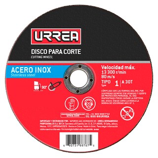 Foto 1 | Disco Abrasivo Tipo 1 Para Acero Inoxidable 4-1/2'' X 3/64'' Urrea