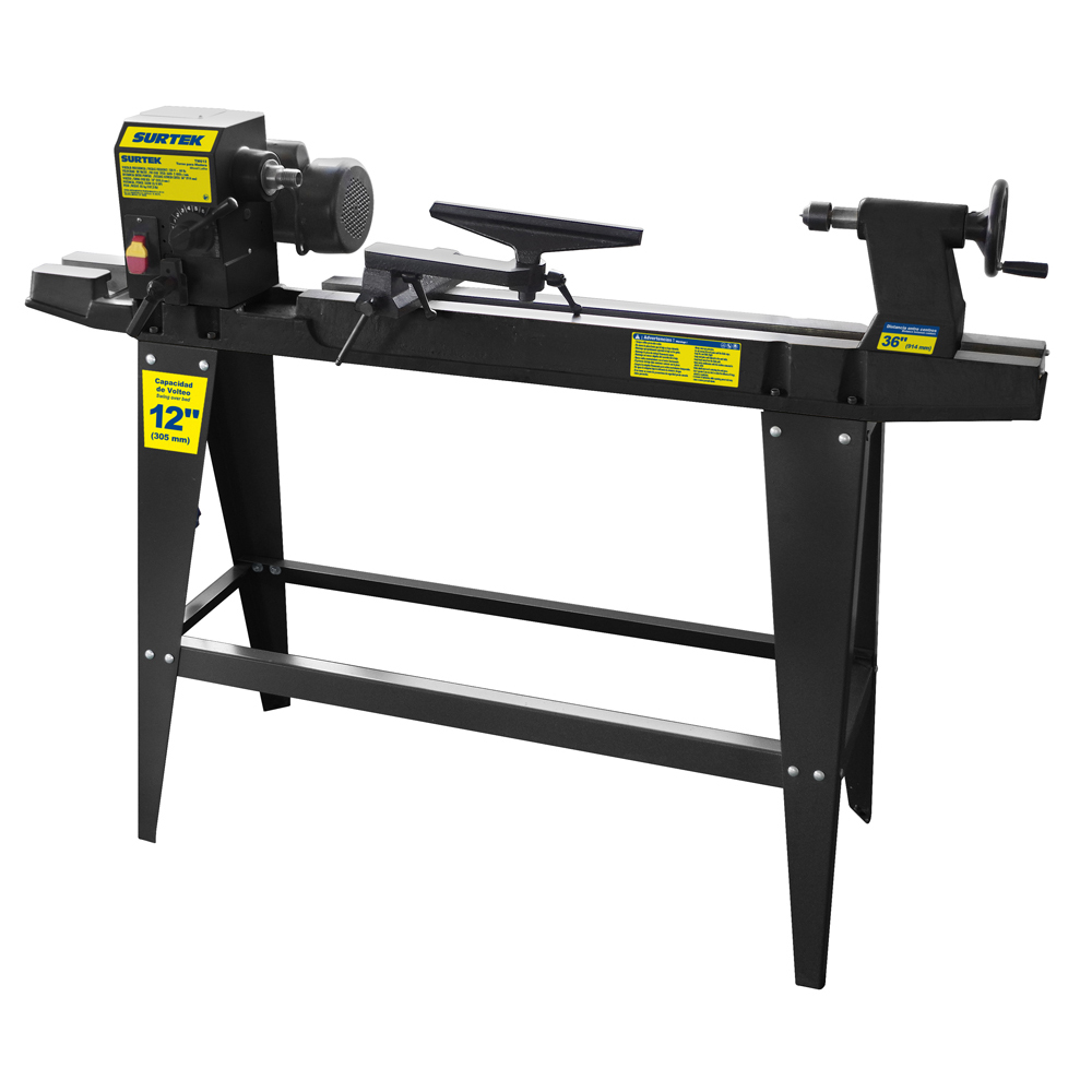 Torno Para Madera 12'' 550 W 120 V, 2400 Rpm Surtek
