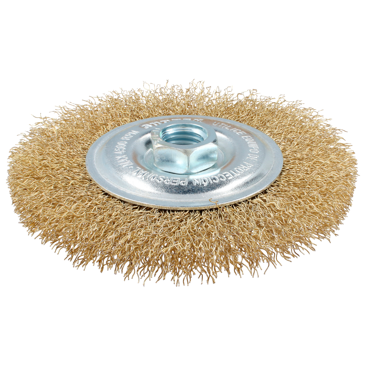 Carda Circular Ondulada Alambre Delgado 4-1/2'' X 0.30 Mm Con Rosca 5/8'' Surtek