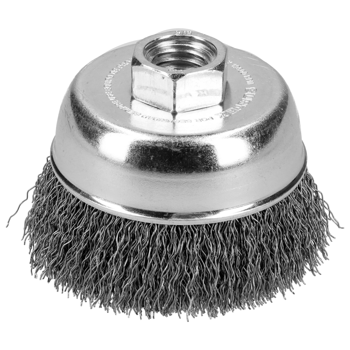 Carda Copa Ondulada Alambre Delgado 3'' X 0.35 Mm Con Rosca M14 Surtek