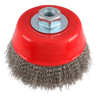 Foto 1 | Carda Copa Ondulada Alambre Fino De Acero Inoxidable 5'' X 0.30 Mm Con Rosca 5/8'' Urrea