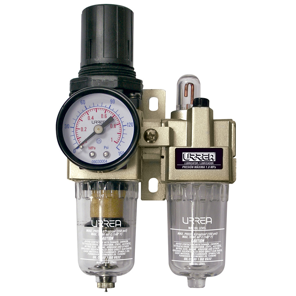 Foto 2 pulgar | Filtro Regulador Y Lubricador De Aire 3/4'' Npt Urrea