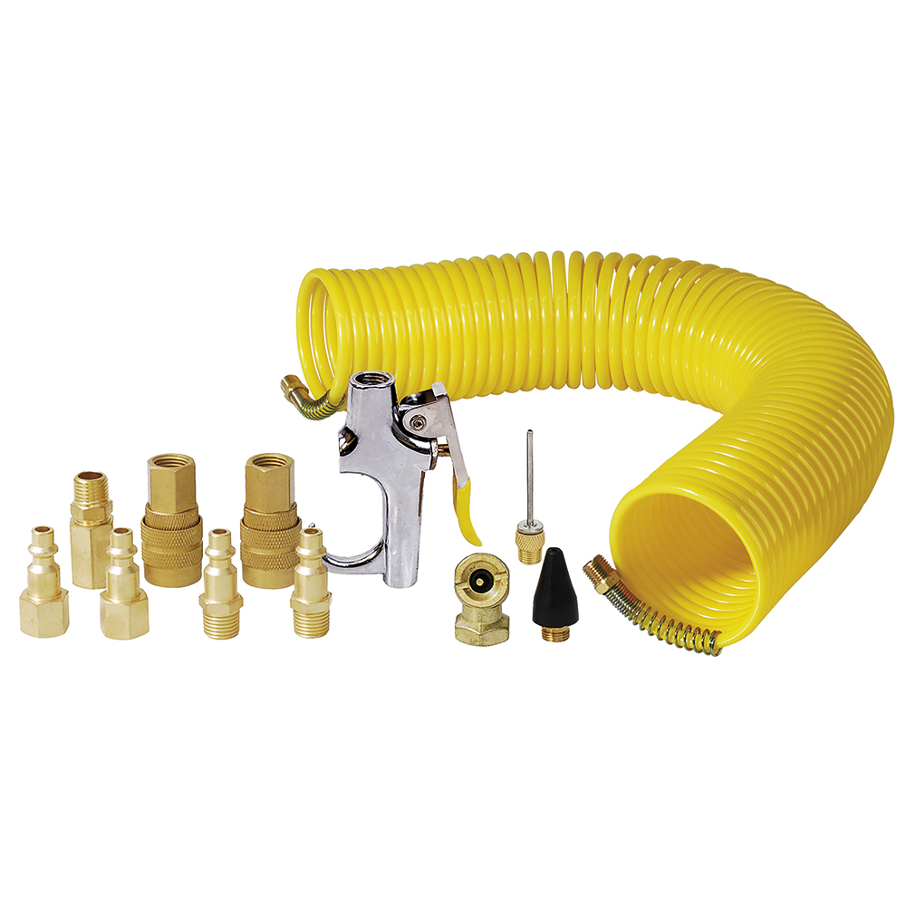 Foto 2 pulgar | Juego De Accesorios Neumáticos Con Manguera Tipo Resorte, 14 Piezas Surtek