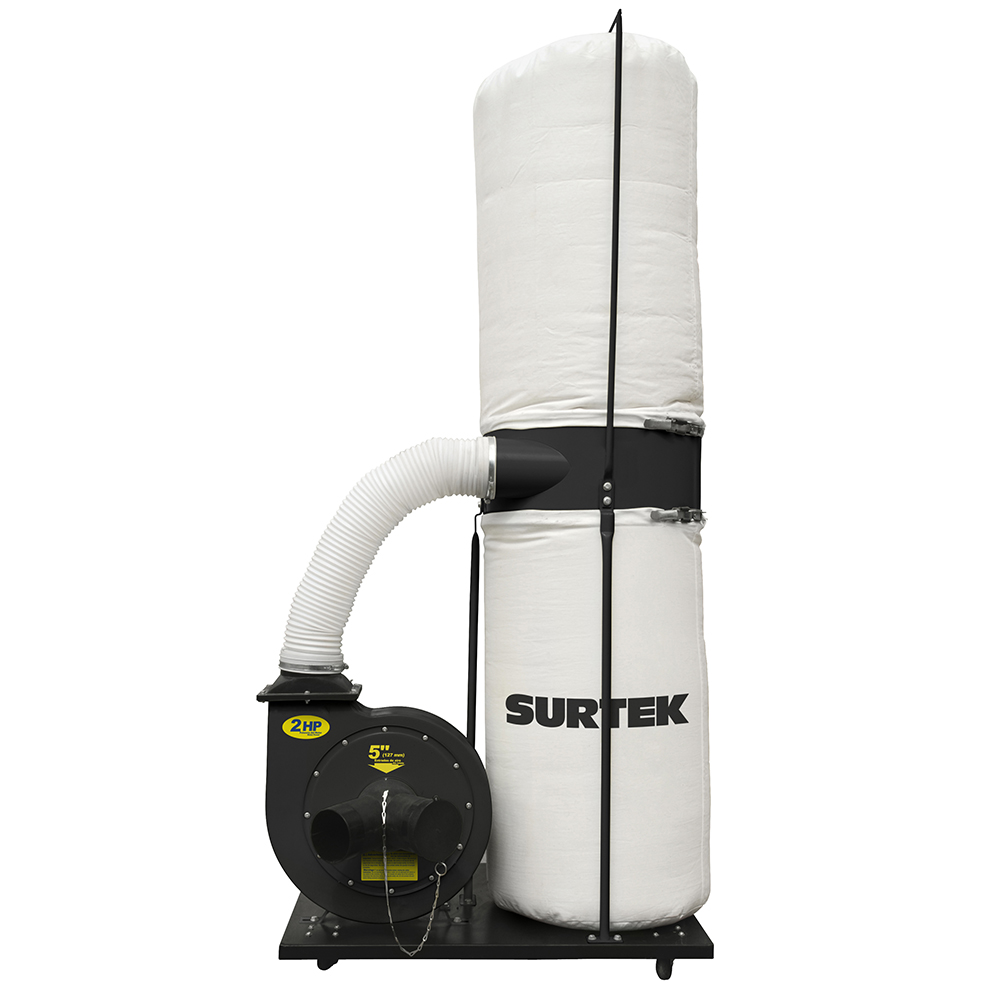 Colector De Polvo 2 X 4'' 2 Hp 120 V, 3400 Rpm Surtek
