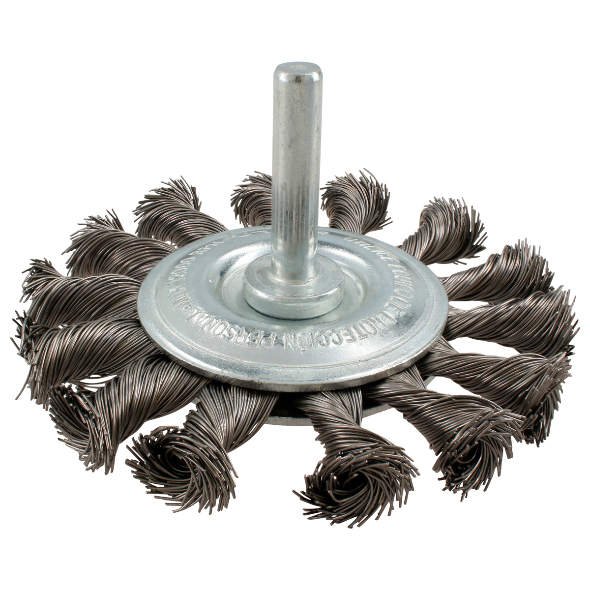 Carda Circular Trenzada Alambre Fino 3'' X 0.30 Mm Con Zanco 1/4'' Urrea