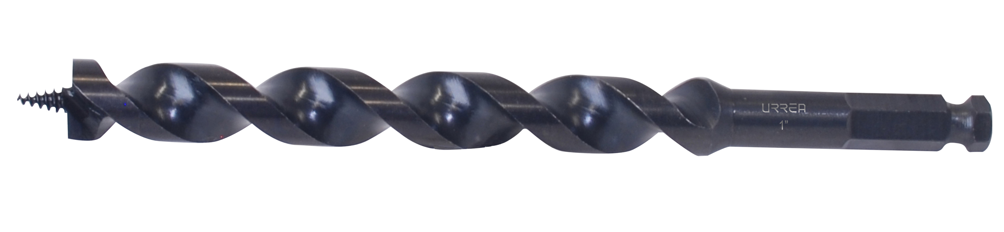Broca Para Madera De Acero Al Carbono Tipo Gusano 1-1/8'' Zanco De 1/2'' Urrea