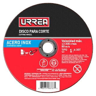 Foto 1 | Disco Abrasivo Tipo 1 Para Acero Inoxidable 9'' X 5/64'' Urrea