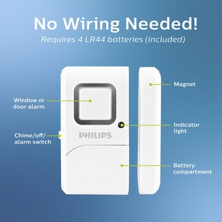 Foto 3 | Alarma Para Ventanas Y Puertas Philips Personal Security, Paquete De 4 - Venta Internacional.