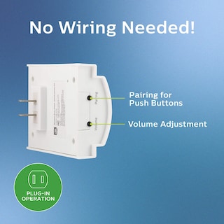 Foto 3 | Kit De Timbre Inalámbrico Philips Des2120w/27 150 M Blanco - Venta Internacional.