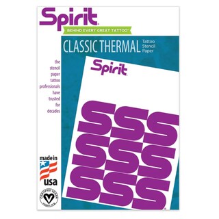 Foto 1 | Papel Térmico Para Transferencia De Tatuajes Spirit Classic, 8,5 X 11, 100 Hojas - Venta Internacional.