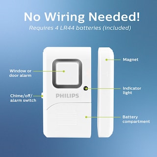 Foto 3 | Alarma Para Ventanas Y Puertas Philips Personal Security, Paquete De 2 - Venta Internacional.